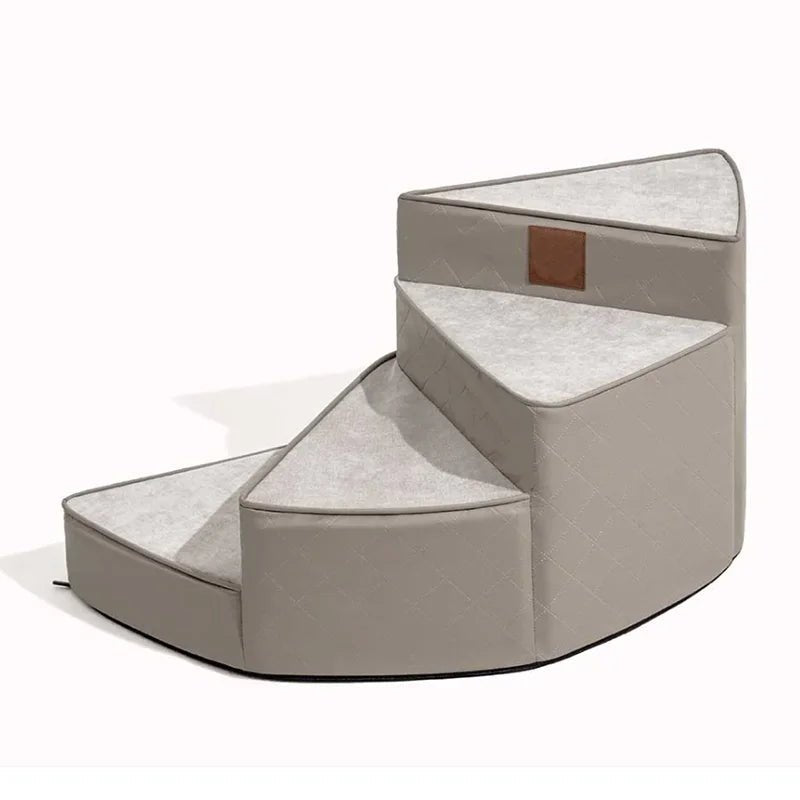 LuxeStep Non-Slip 3-Step Faux Leather Indoor Staircase | Temsk