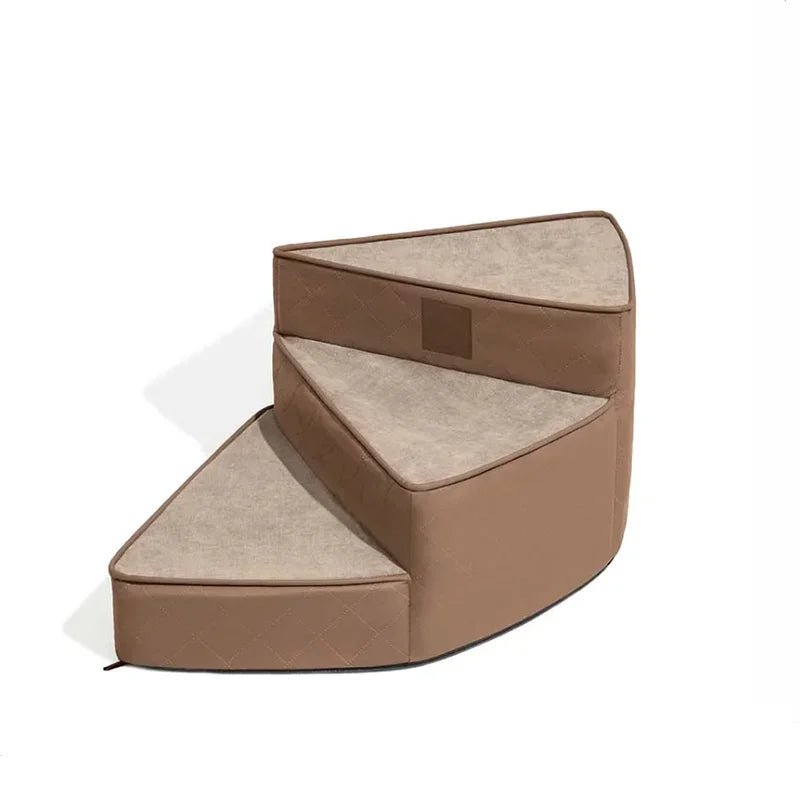 LuxeStep Non-Slip 3-Step Faux Leather Indoor Staircase | Temsk