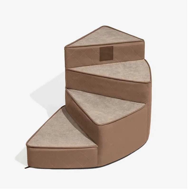 LuxeStep Non-Slip 3-Step Faux Leather Indoor Staircase | Temsk