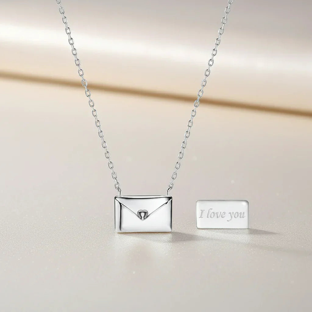 Copper Love Letter Necklace Pendant Keepsake Gift Jewelry | Temsk