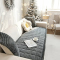 CozyFlannel Luxe Sofa Cover With Plush Comfort And Elegance | Temsk