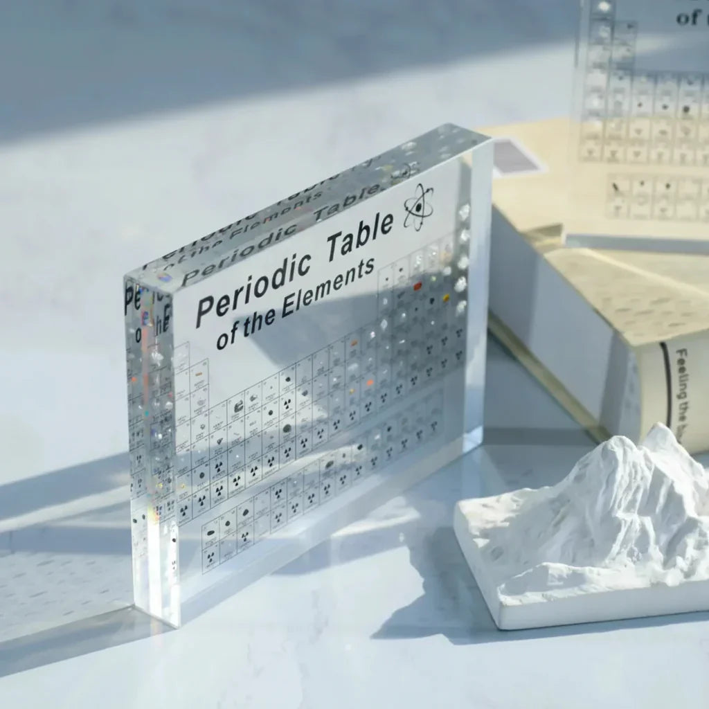 Acrylic LED Table Display For Real Elements In The Periodic Table | Temsk