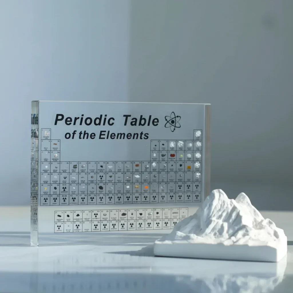 Acrylic LED Table Display For Real Elements In The Periodic Table | Temsk