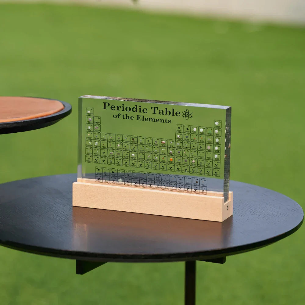 Acrylic LED Table Display For Real Elements In The Periodic Table | Temsk