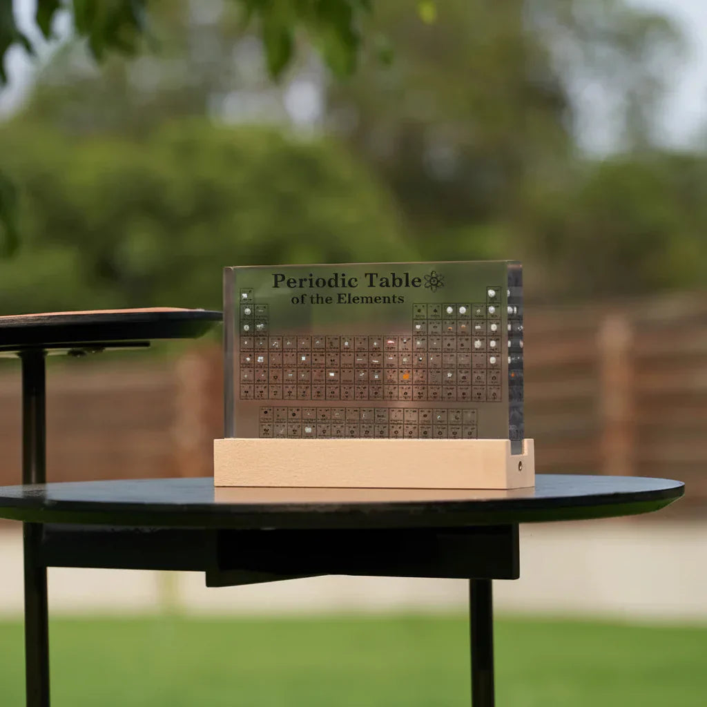 Acrylic LED Table Display For Real Elements In The Periodic Table | Temsk