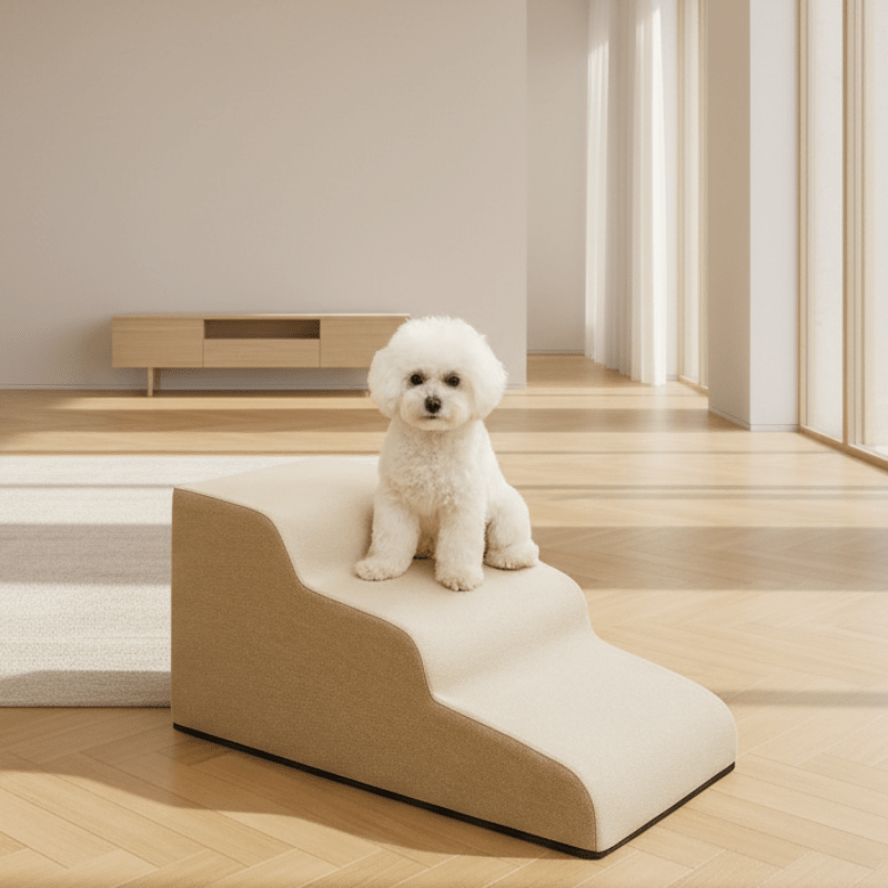 PawLift Pro Pet Bed Step Ladder With Non Slip Steps For Small Dogs And Cats | Temsk