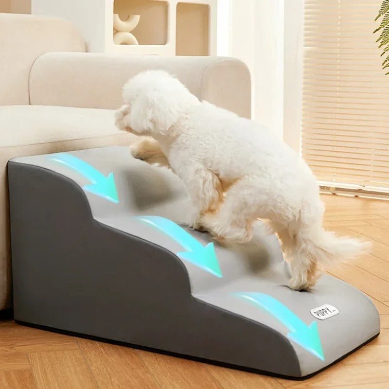 PawLift Pro Pet Bed Step Ladder With Non Slip Steps For Small Dogs And Cats | Temsk