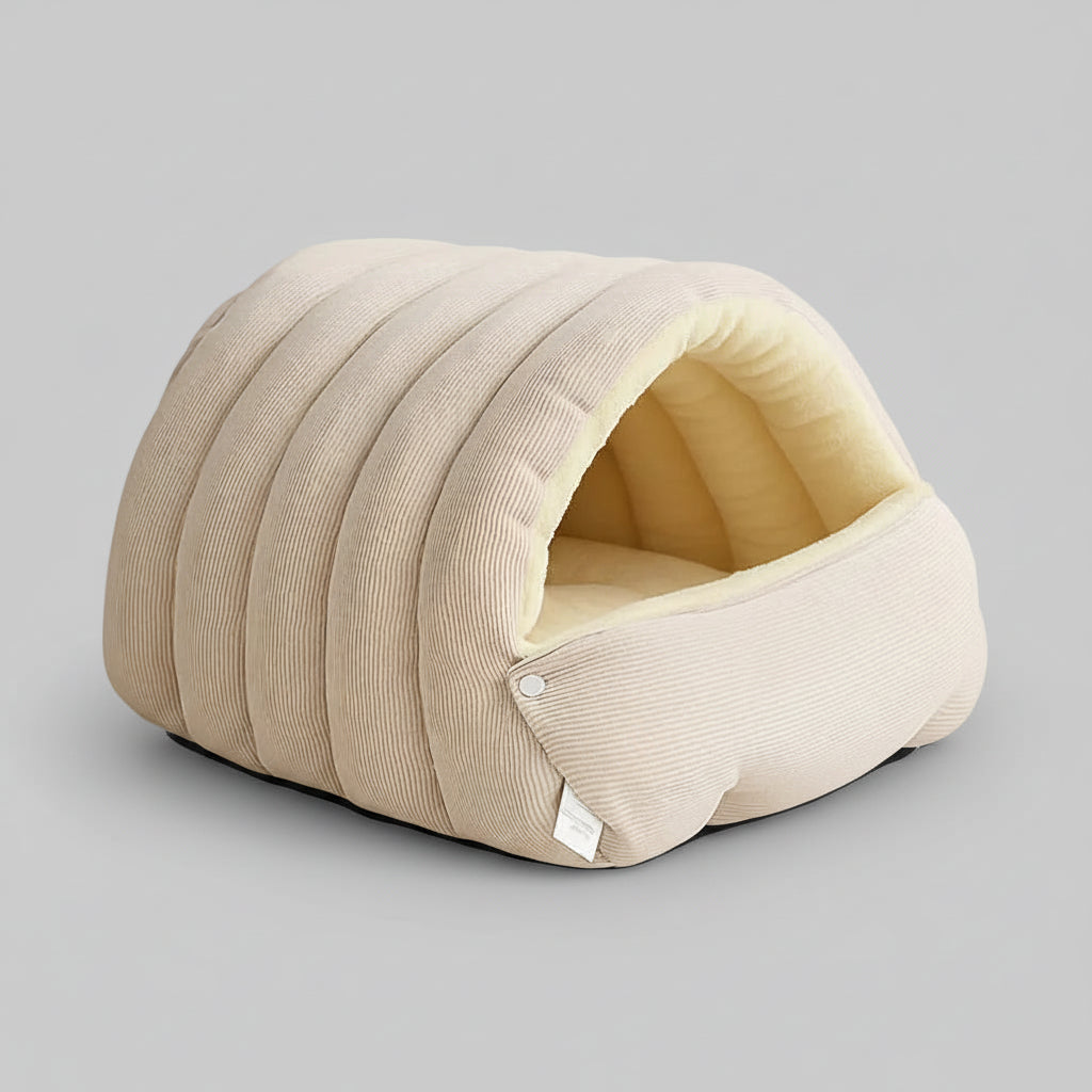 Cozy Plush Cat Cave Bed For Warm Indoor Sleeping And Relaxation | Temsk