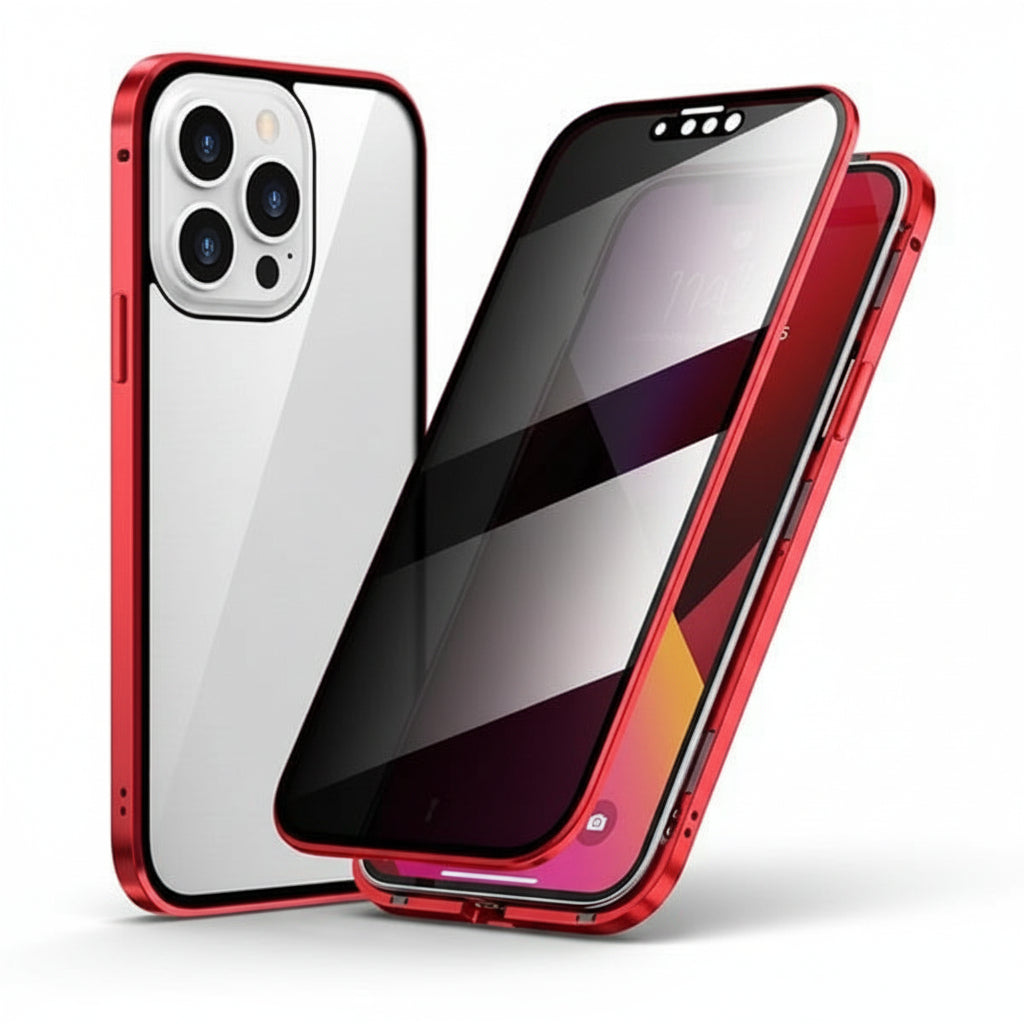 Privacy Anti-Spy Phone Case With 360 Degree Tempered Glass Cover | Temsk