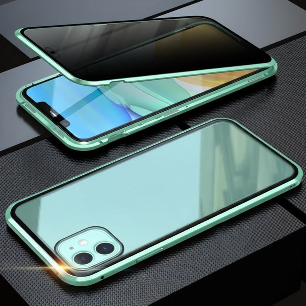 Privacy Anti-Spy Phone Case With 360 Degree Tempered Glass Cover | Temsk