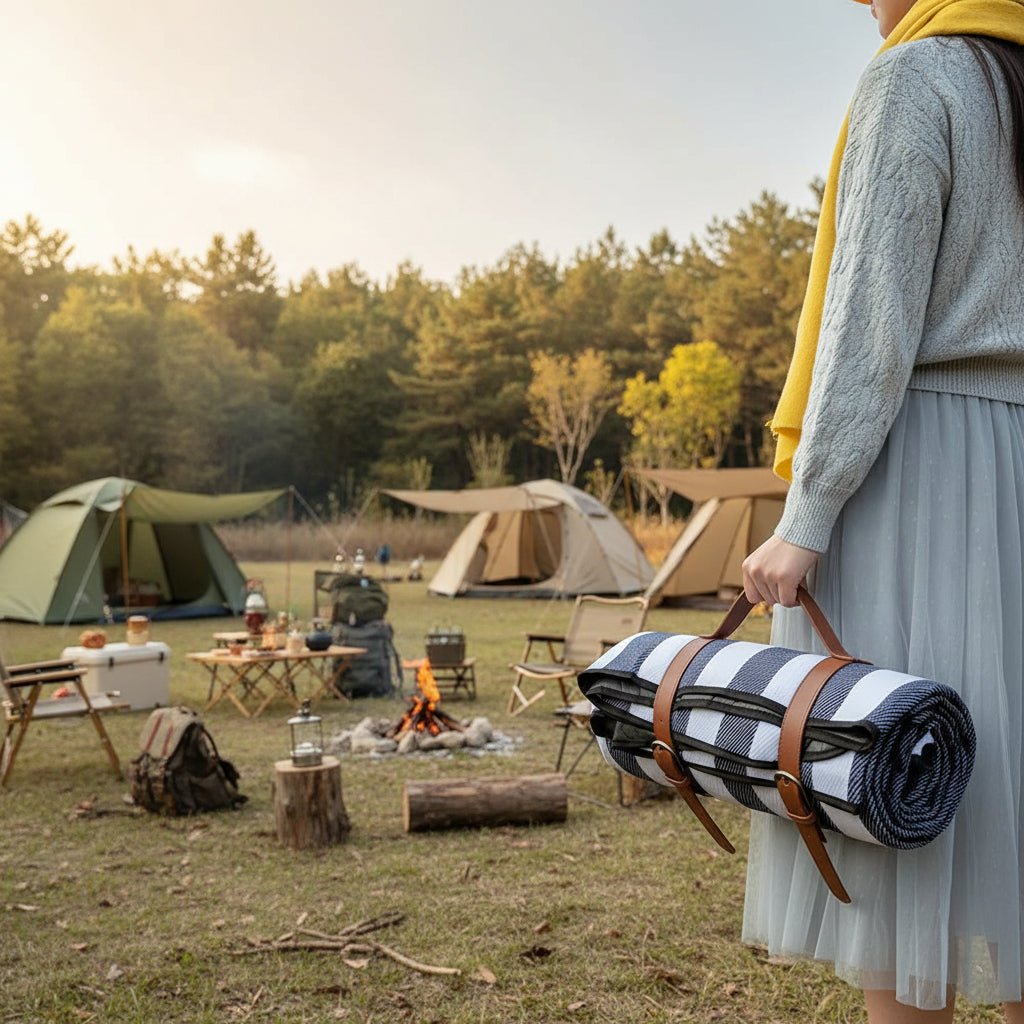TrailGuard Outdoor Picnic Blanket With Water-Repellent Surface And Compact Foldable | Temsk