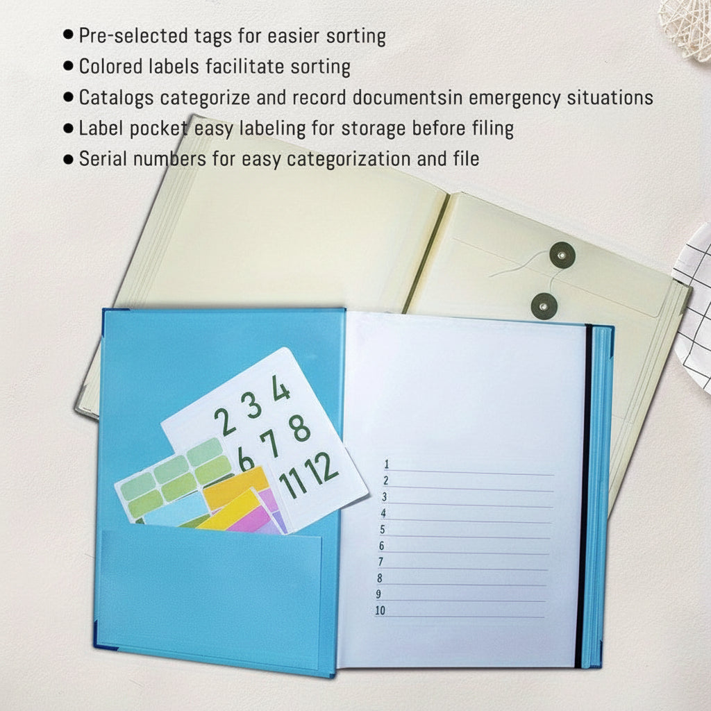 Binder Organizer Set For Home Records In Pink Folder Kit | Temsk