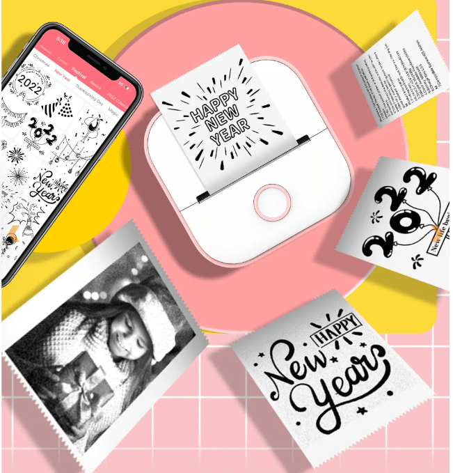 LumaPocket Mini Thermal Printer Portable Bluetooth Inkless Photo Printer | Temsk