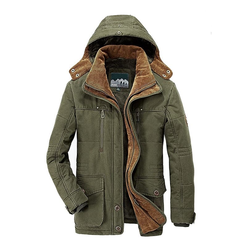 EcoLeaf Insulated Men's Winter Jacket With Rainproof Design | Temsk