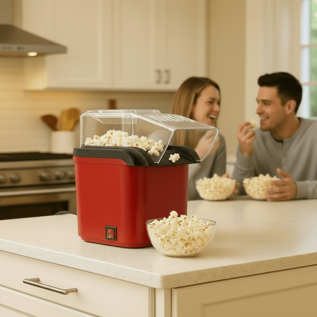 AeroPop Mini Electric Popcorn Maker For Quick Healthy Snacks | Temsk