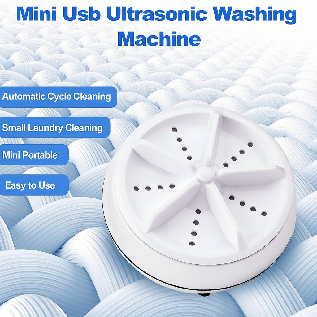 Portable USB Ultrasonic Clothes Washer For Travel And Delicate Loads | Temsk