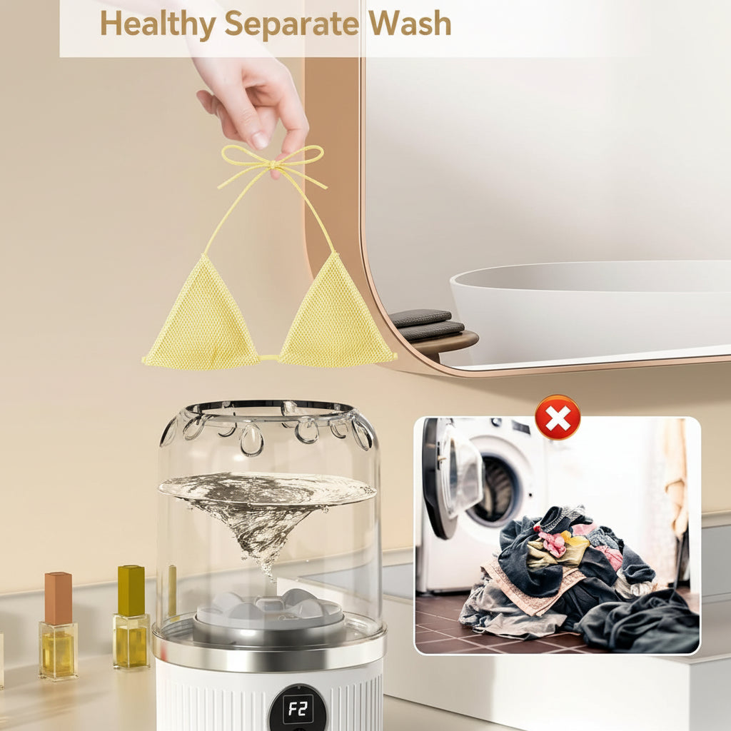 Compacte USB Mini Wasmachine voor Snelle Was | Temsk