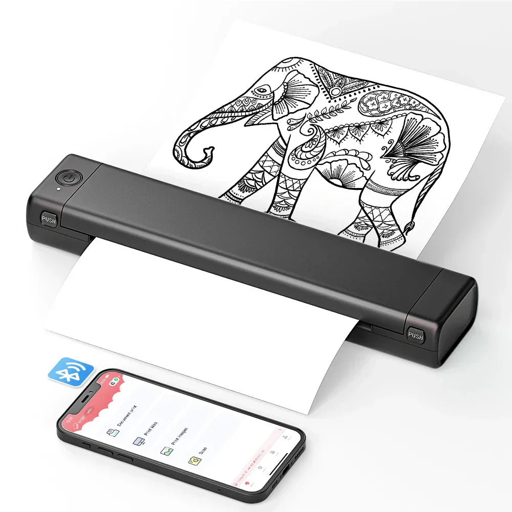 Compact Bluetooth Thermal Printer For Wireless On The Go Printing | Temsk