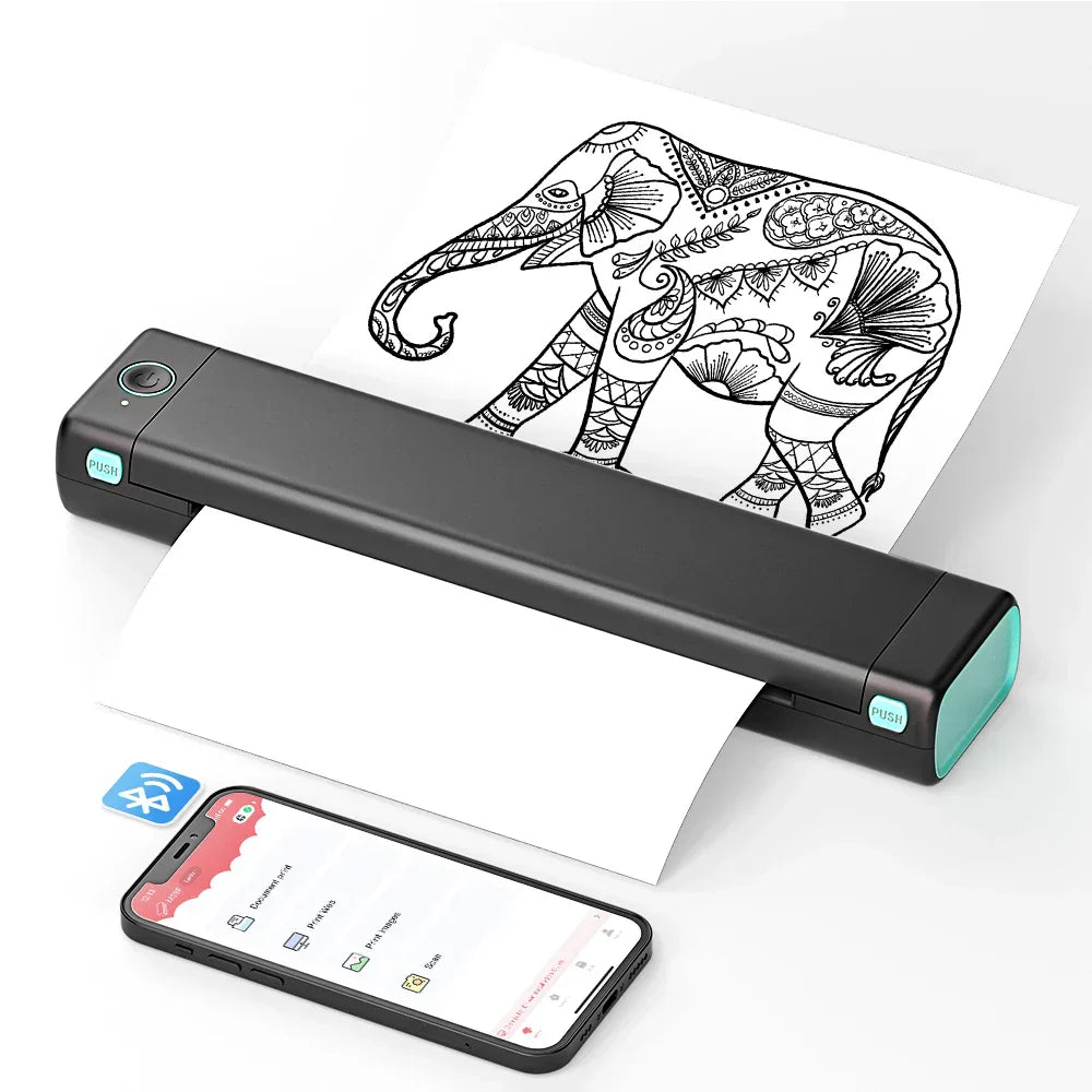 Compact Bluetooth Thermal Printer For Wireless On The Go Printing | Temsk