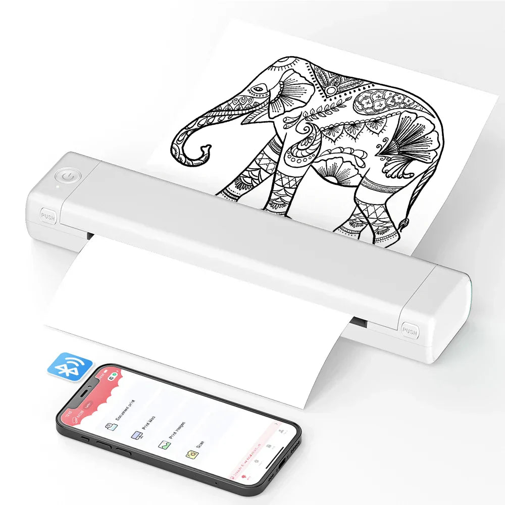 Compact Bluetooth Thermal Printer For Wireless On The Go Printing | Temsk