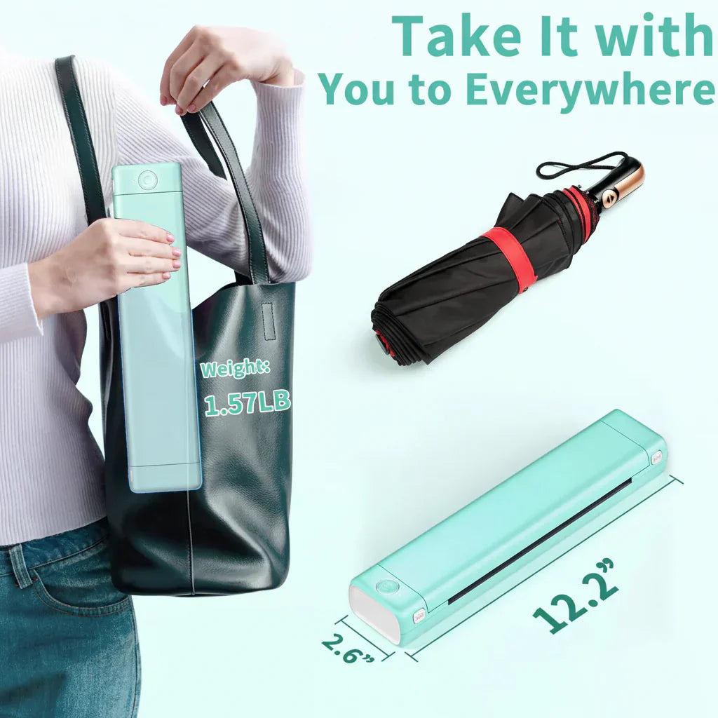 Compact Bluetooth Thermal Printer For Wireless On The Go Printing | Temsk
