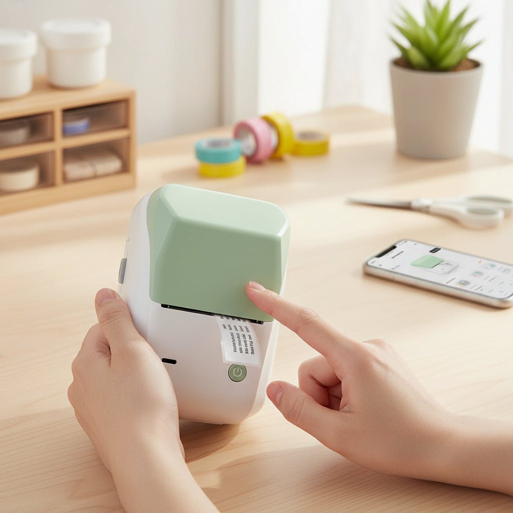 NovaTag Bluetooth Label Printer Without Ink for Fast Thermal Printing | Temsk