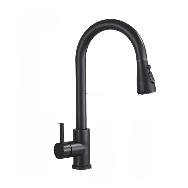 NovaFlow Modern Kitchen Faucet With High Arc And Pull Out Spout | Temsk