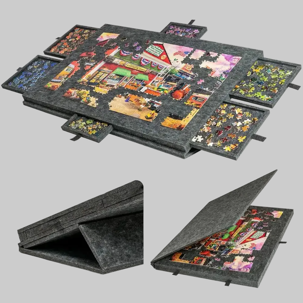 Nastavitelná deska na skladování puzzle s šuplíky | Temsk