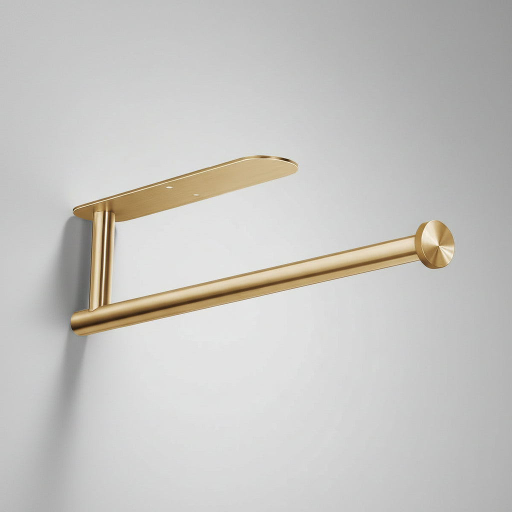 Under Cabinet Paper Towel Holder With Black Finish Stainless Steel | Temsk