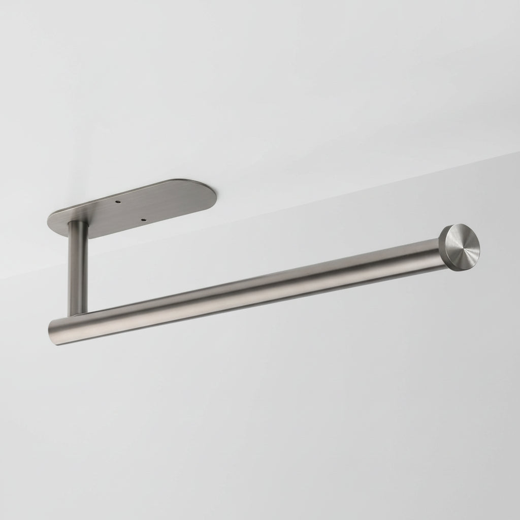 Under Cabinet Paper Towel Holder With Black Finish Stainless Steel | Temsk