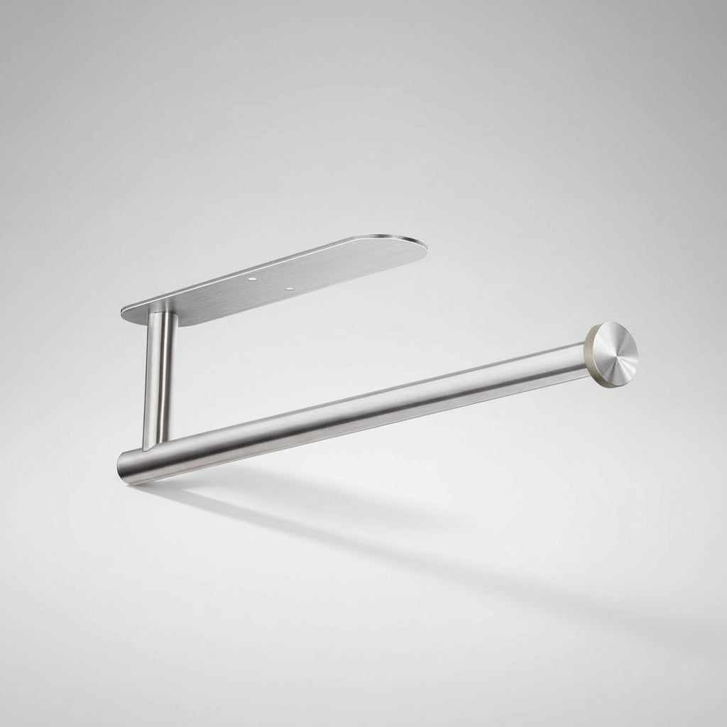 Under Cabinet Paper Towel Holder With Black Finish Stainless Steel | Temsk