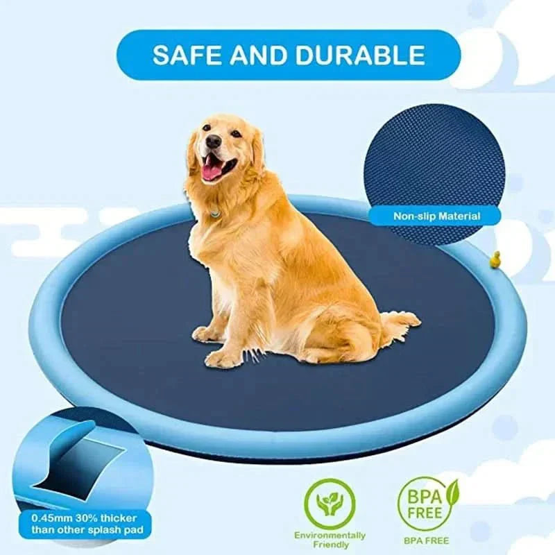 AquaPaws Splash Mat Interactive Water Mat For Dogs In Summer | Temsk
