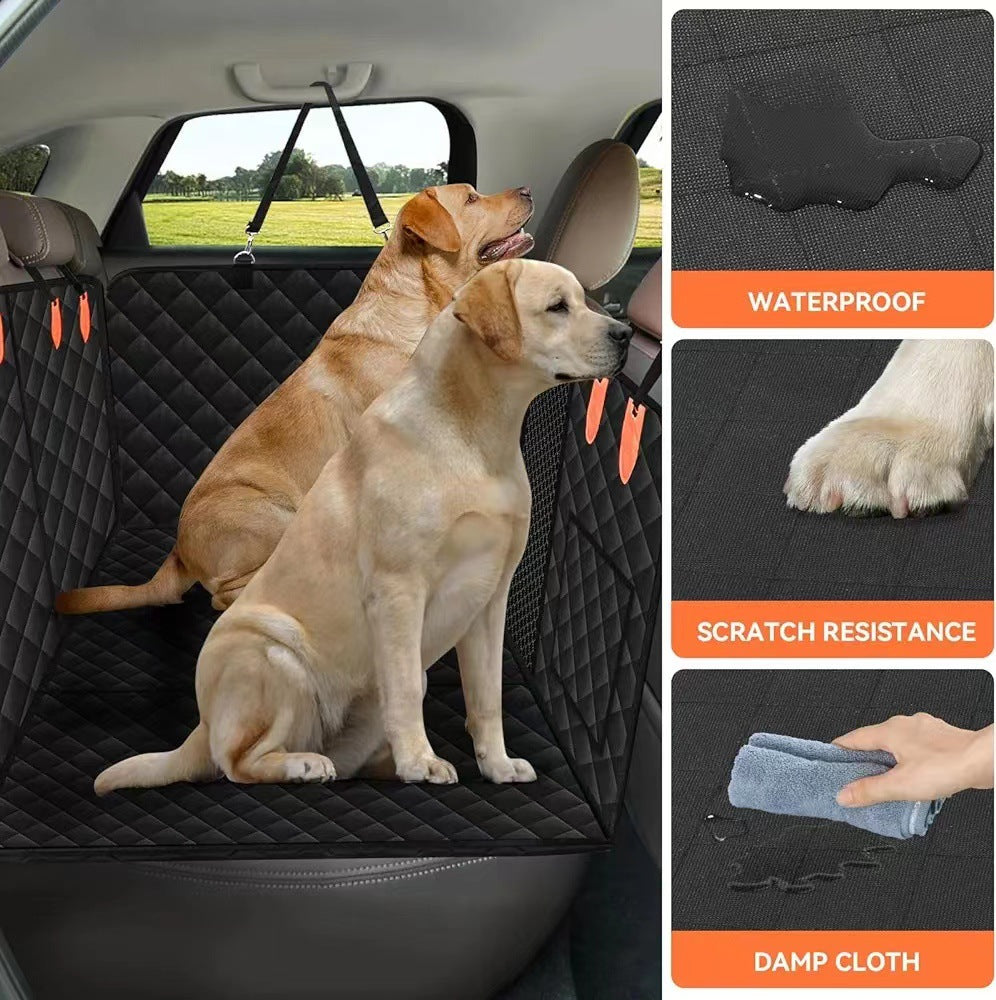 Premium Dog Seat Cover With Hard Bottom For SUVs And Cars | Temsk