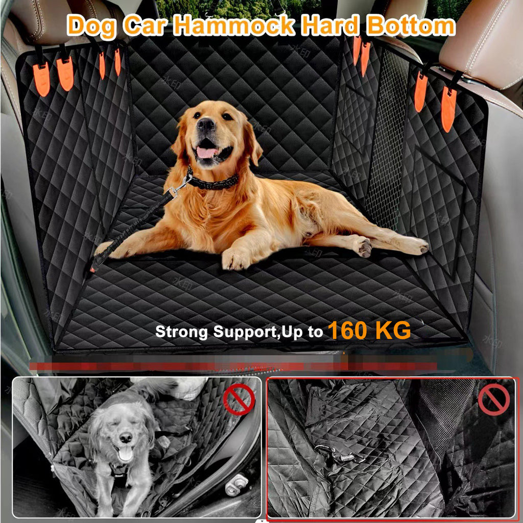 Premium Dog Seat Cover With Hard Bottom For SUVs And Cars | Temsk