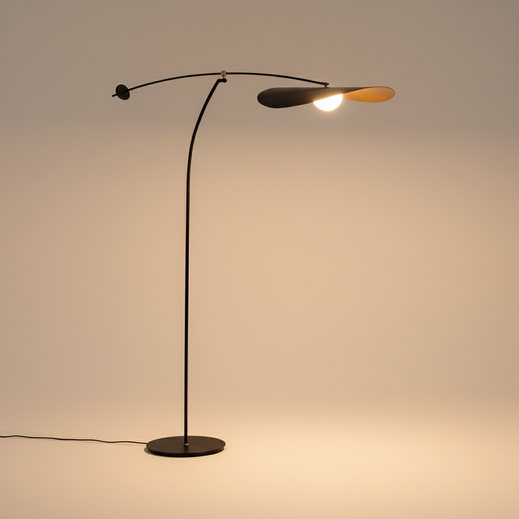 AsterArc Modern Elegant Arc Floor Lamp For Living Room Illumination | Temsk