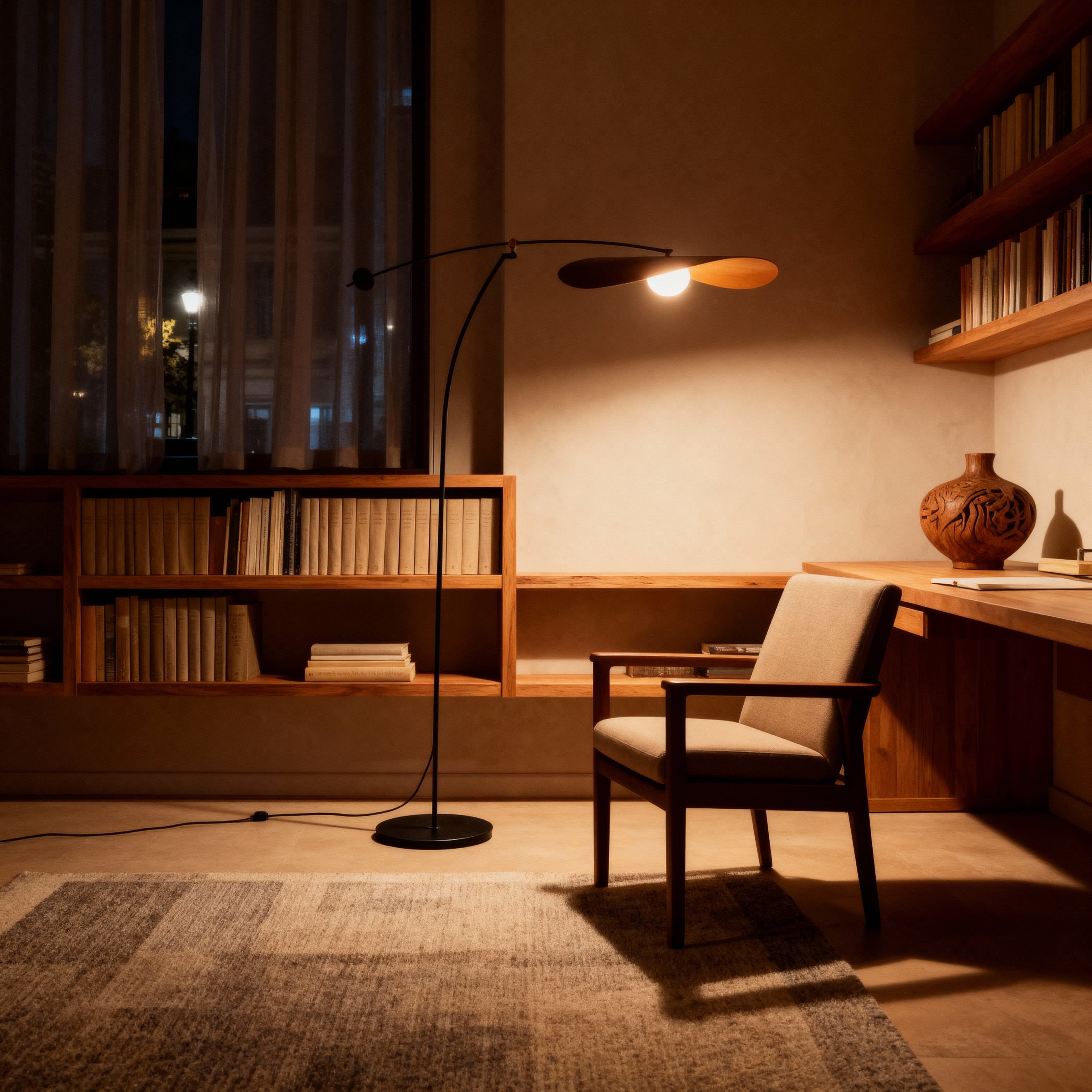 AsterArc Modern Elegant Arc Floor Lamp For Living Room Illumination | Temsk