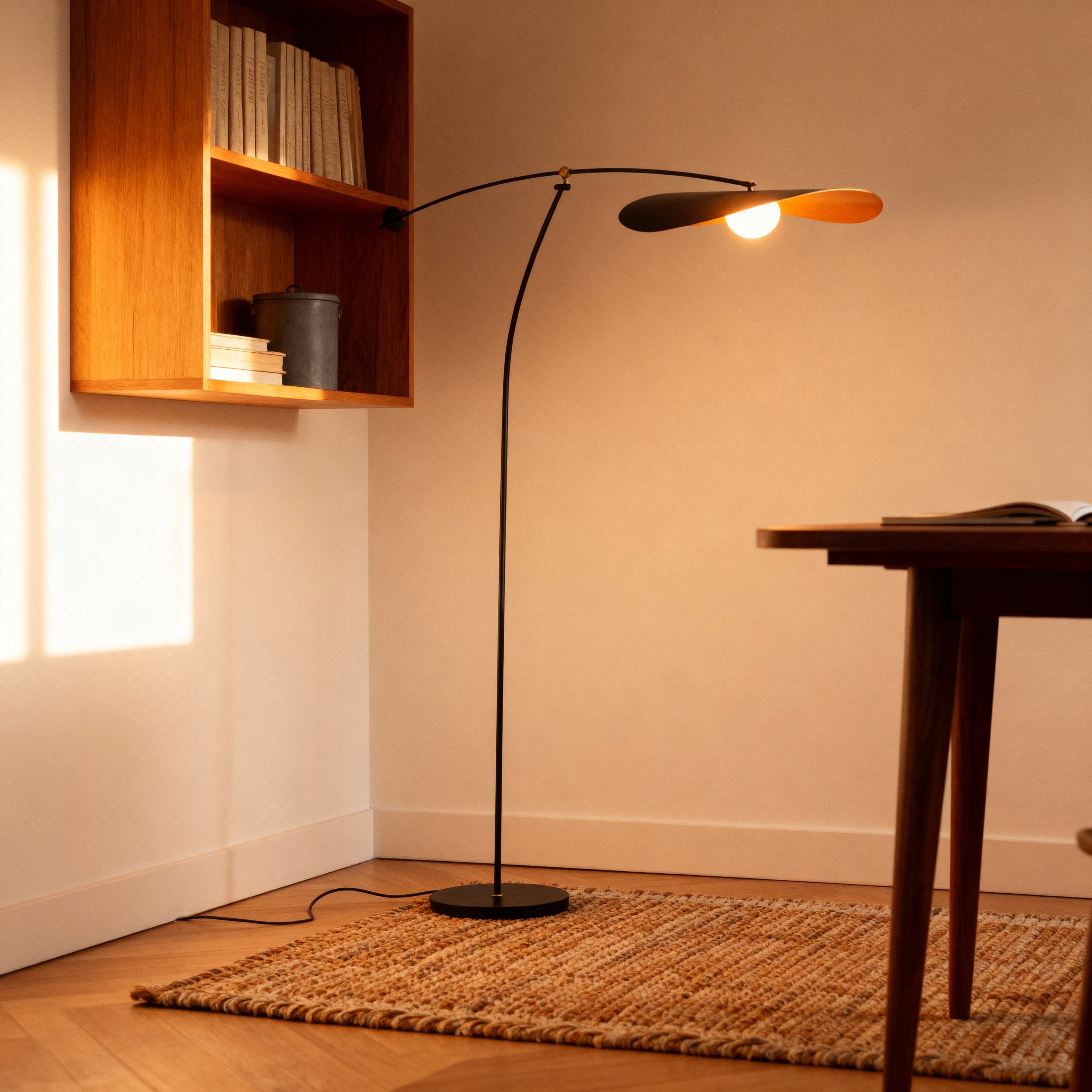 AsterArc Modern Elegant Arc Floor Lamp For Living Room Illumination | Temsk