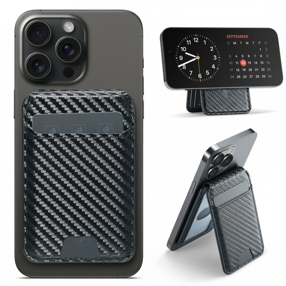 Peněženka na telefon s magnetickým stojánkem a držákem karty Find My | Temsk