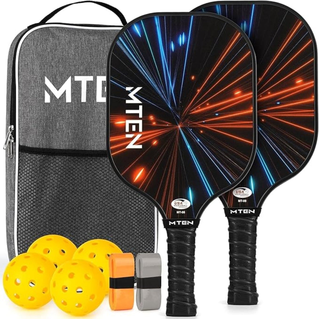 Lightweight Fiberglass Pickleball Paddle Set With Balls | Temsk