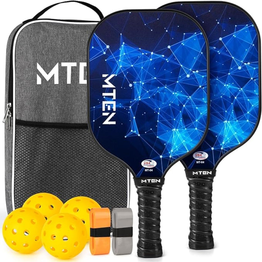 Lightweight Fiberglass Pickleball Paddle Set With Balls | Temsk