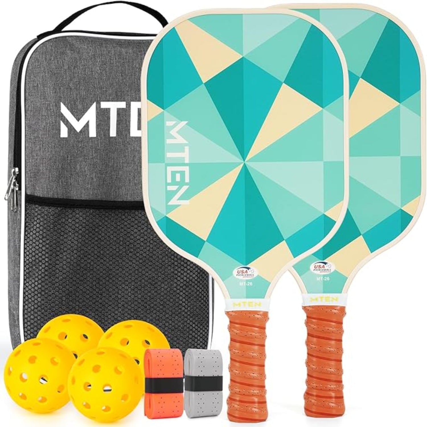 Lightweight Fiberglass Pickleball Paddle Set With Balls | Temsk