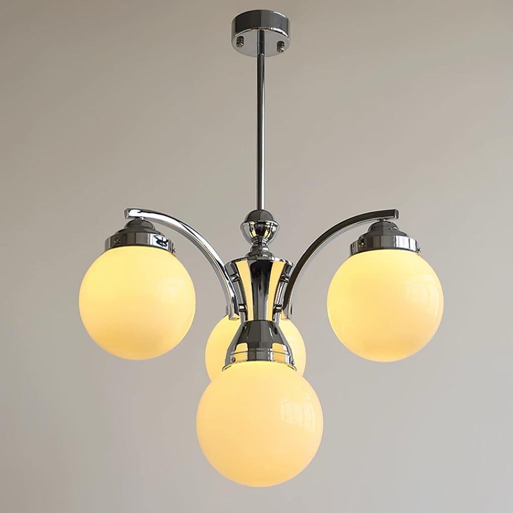 Asteria Pink and White Round Chandelier for Elegant Ambience | Snurv | Temsk