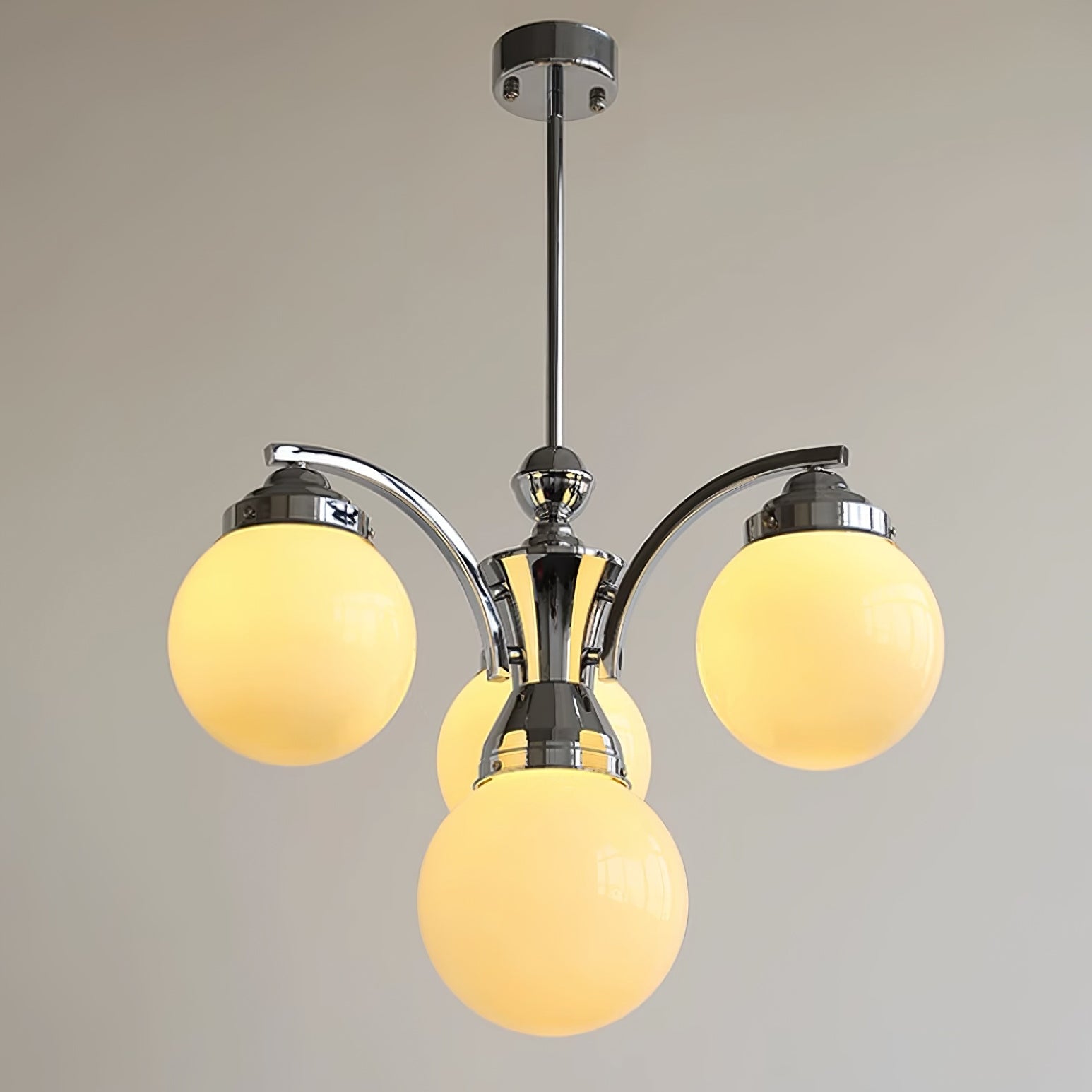 Asteria Pink and White Round Chandelier for Elegant Ambience | Snurv | Temsk