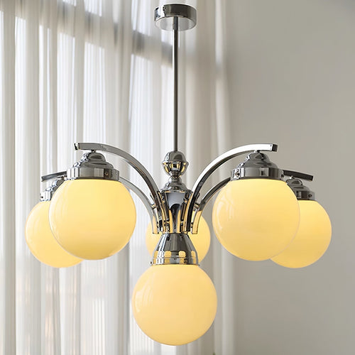 Candeeiro de Teto Redondo Asteria Rosa e Branco para Ambiente Elegante | Snurv | Temsk