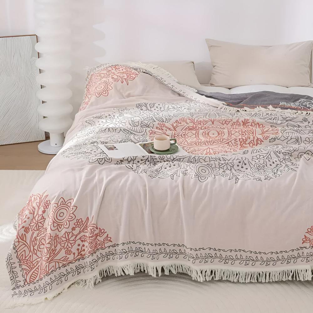 Arctic Chic Throw In Soft Cotton For Everyday Comfort | Temsk