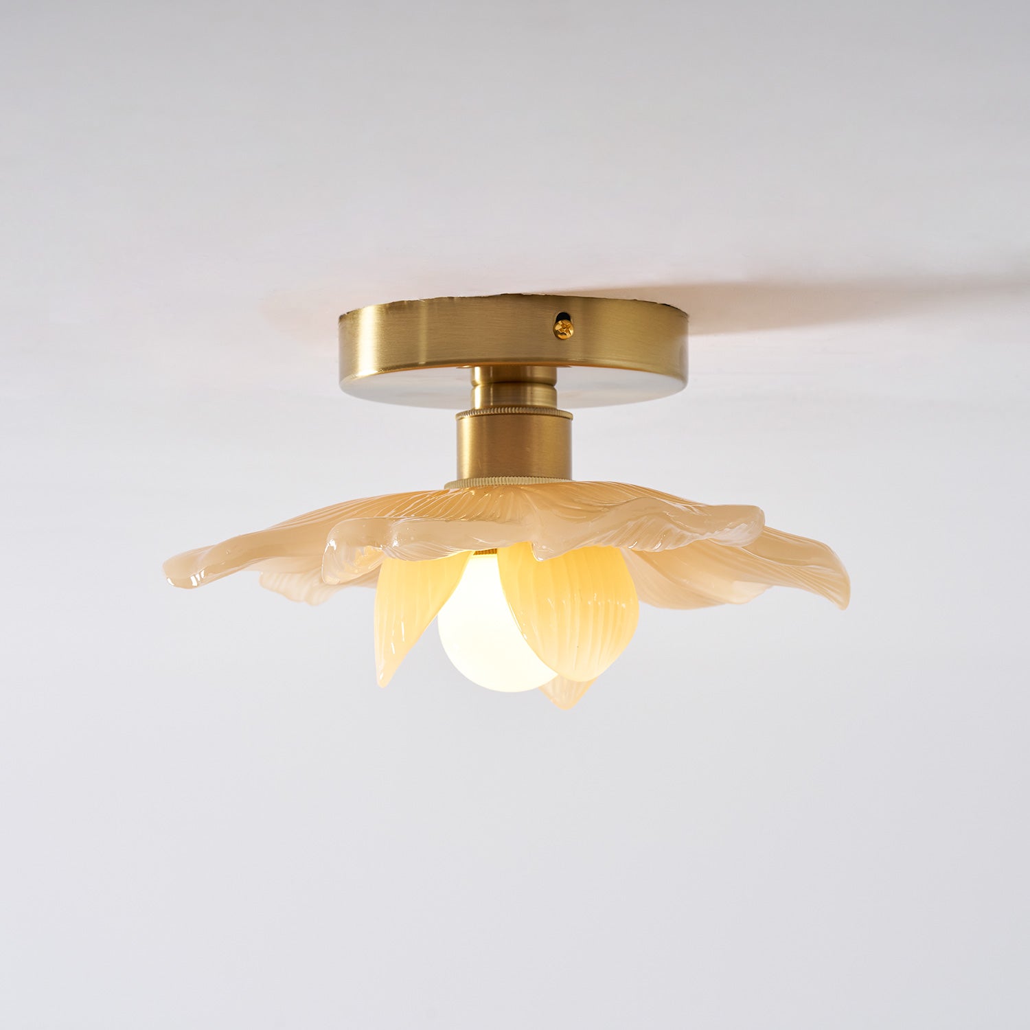Blossom Resin and Brass Ceiling Light for Bedroom and Hallway | Temsk
