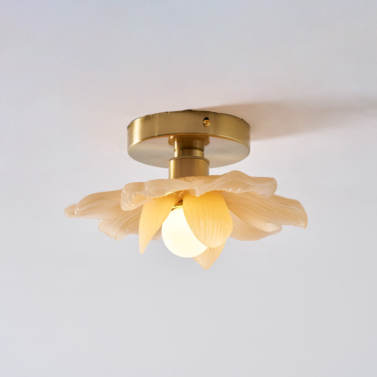 Blossom Resin and Brass Ceiling Light for Bedroom and Hallway | Temsk
