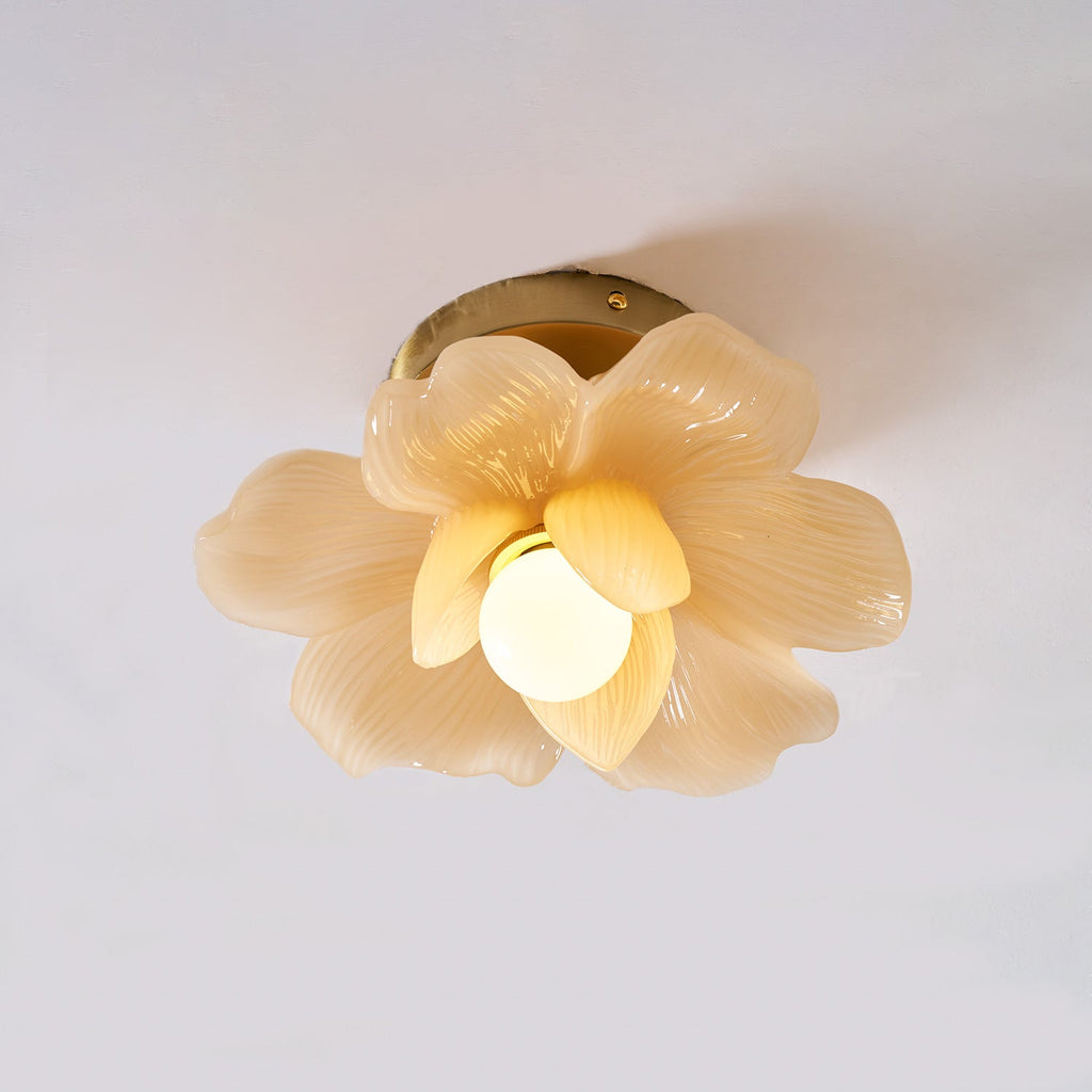 Blossom Resin and Brass Ceiling Light for Bedroom and Hallway | Temsk