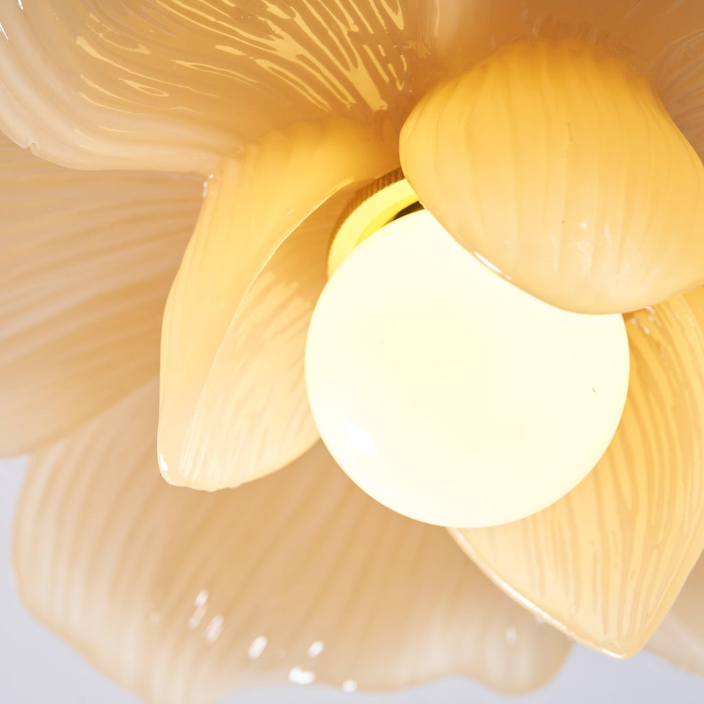 Blossom Resin and Brass Ceiling Light for Bedroom and Hallway | Temsk