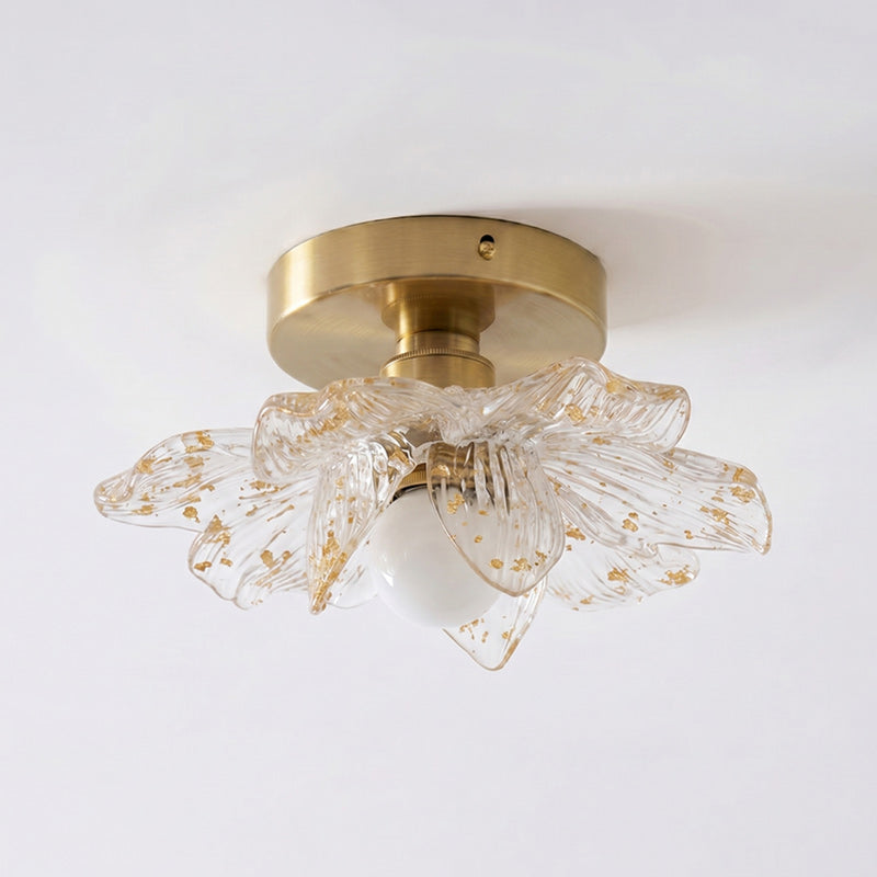 Blossom Resin and Brass Ceiling Light for Bedroom and Hallway | Temsk